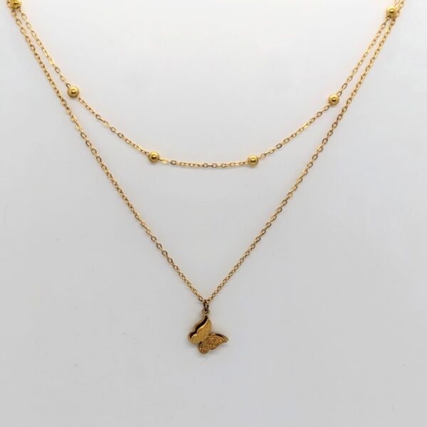 Gilded Butterfly Whisper Necklace