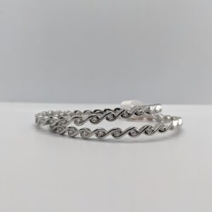 Silver Twisted Rope Bangle