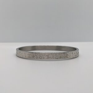 Sterling Etch Bangle