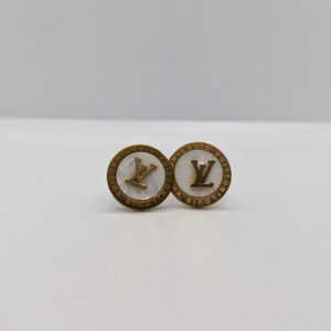 Golden Arc Crystal Embrace Earring